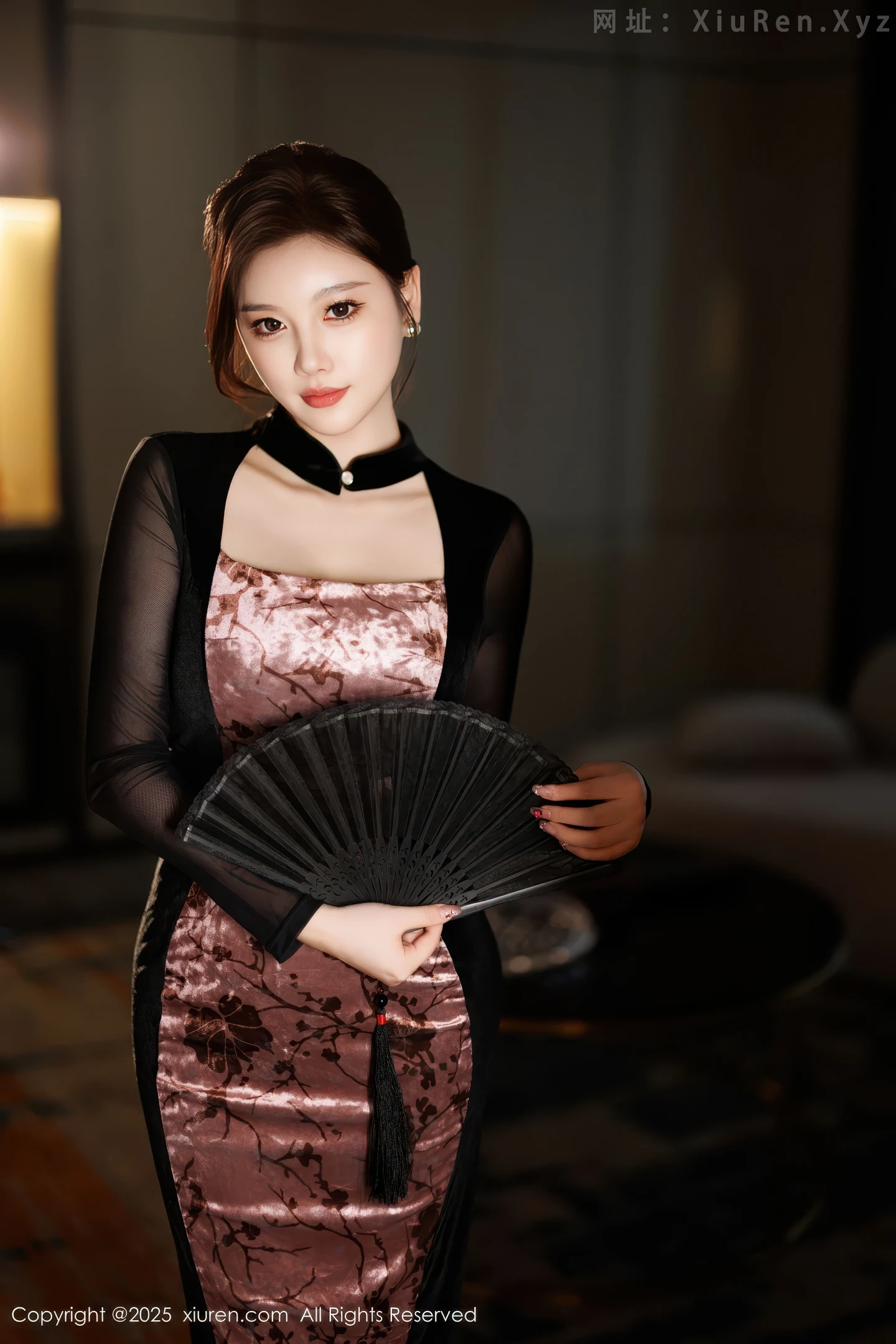 图片[3]-[XiuRen秀人网] VOL.11013 女神CHENCHEN.性感黑色情趣内衣配黑丝袜秀丰腴身材诱惑写真83P-秀人网官方网站